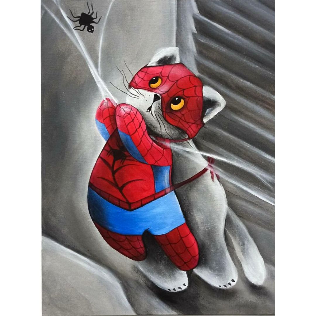 Мастер-класс - картина «Кот-паук»