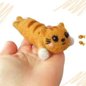Мастер-класс - игрушка «Кот Батон», сухое валяние шерсти