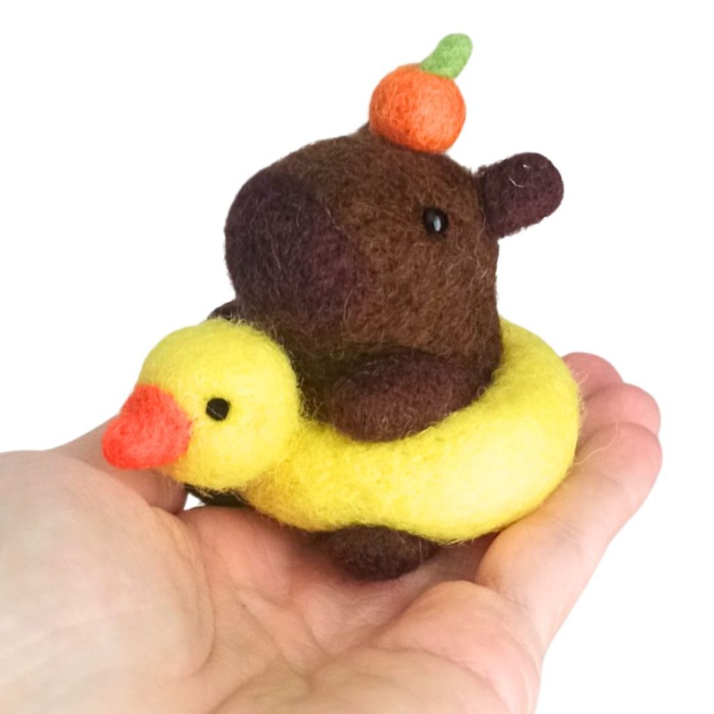 Мастер-класс - игрушка «Капибарочка», сухое валяние шерсти