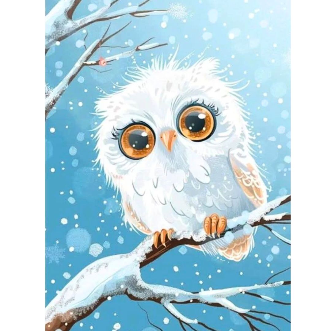 Мастер-класс - интерьерная картина «Совушка», живопись акрилом на холсте