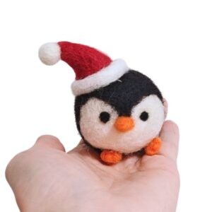 Мастер-класс - Ёлочная игрушка «Пингвиненок Пин», сухое валяние шерсти