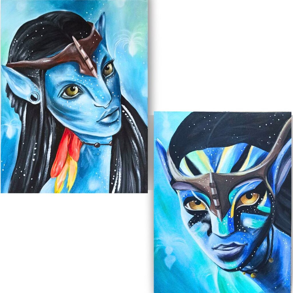 Мастер-класс - интерьерная картина «Аватар на выбор», живопись акрилом на холсте