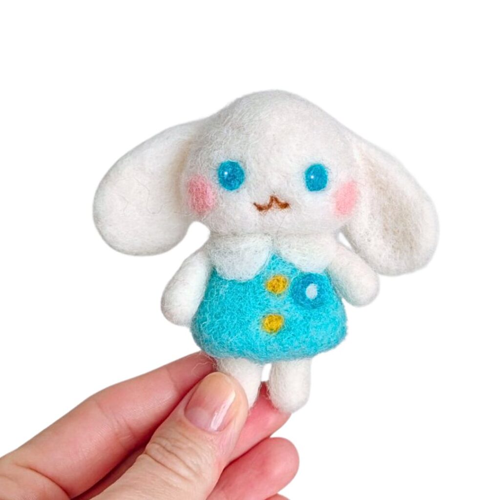 Мастер-класс - игрушка «Щенок Синнаморолл», сухое валяние шерсти